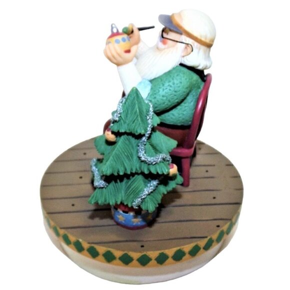Our America Santa Jar Candle Topper Christmas Tree Ornament - Picture 2 of 6